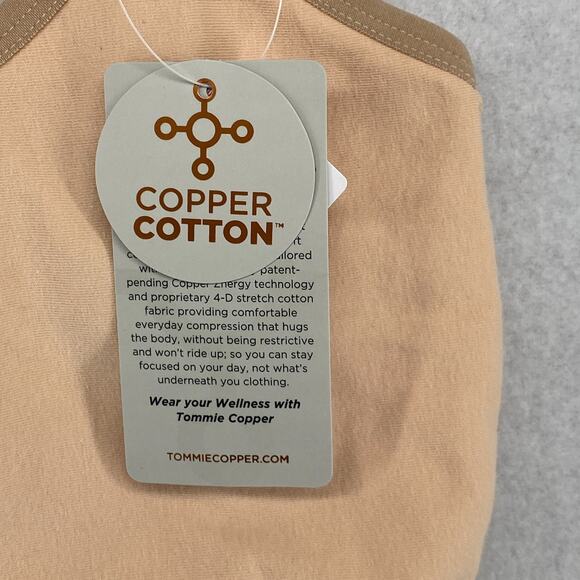 TOMMIE COPPER Bra M Bralette Racerback Pullover Cotton Blend Nude Beige NEW - Picture 7 of 13